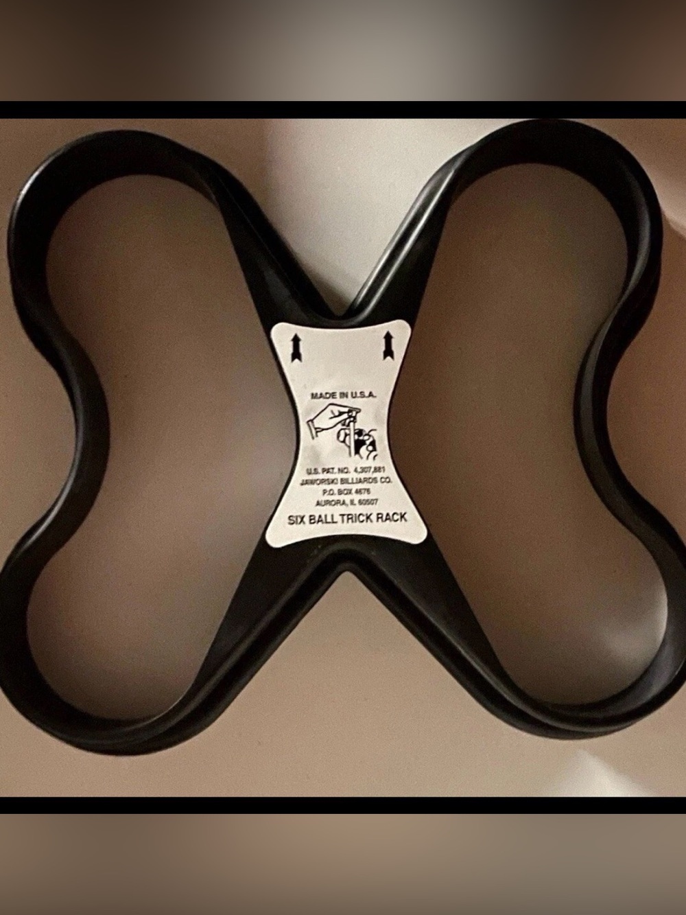 Vintage Jaworski Billiards Six Ball Trick Rack Butterfly Made In USA